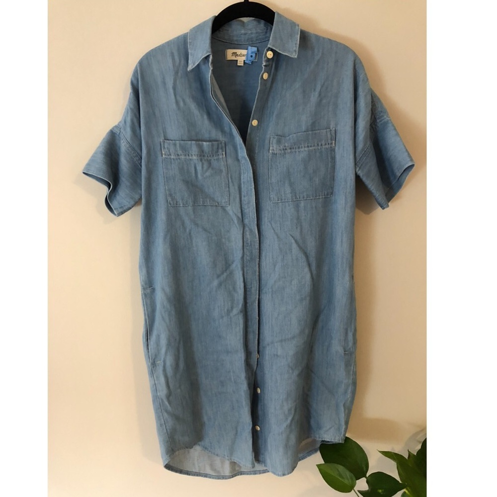 madewell jean dress with pockets!